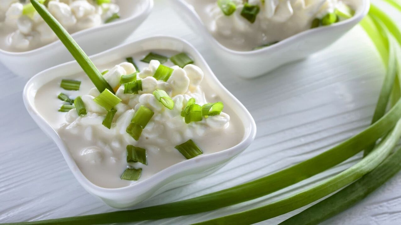 green onion with curd to improve power
