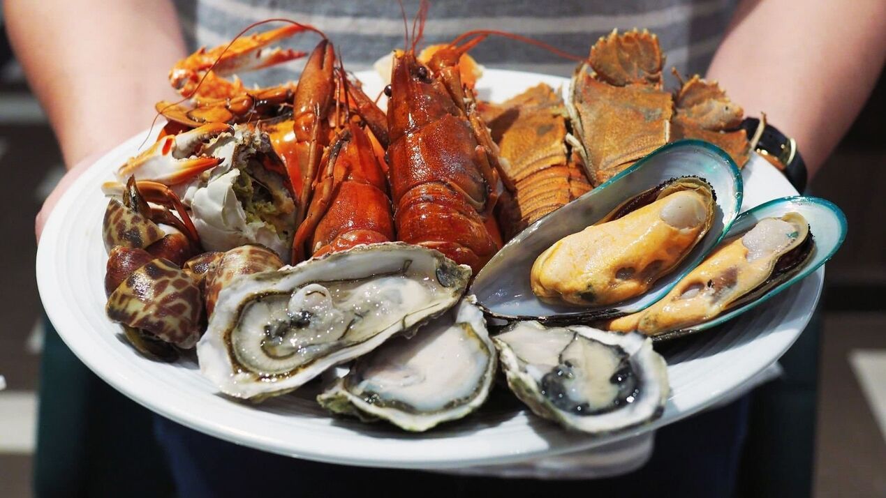 seafood to increase power