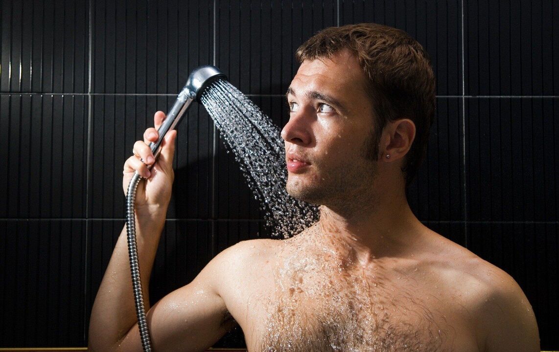 showering with copious flow when you wake up